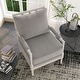 preview thumbnail 6 of 7, Quince Farmhouse Fabric Padded Beaded Armchair by Furniture of America