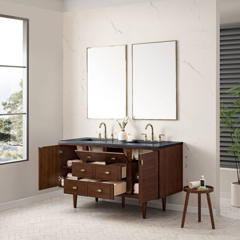 James Martin Vanities 670-V60D-3CSP Amberly 60" Free Standing or Wall