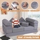 preview thumbnail 14 of 28, Costway Kids Modular Play Couch Play Set with Suede Fabric Cover - See Details