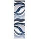 preview thumbnail 126 of 128, SAFAVIEH Hollywood Deep Mid-Century Modern Abstract Rug 2'3" x 10' Runner - Grey/Blue