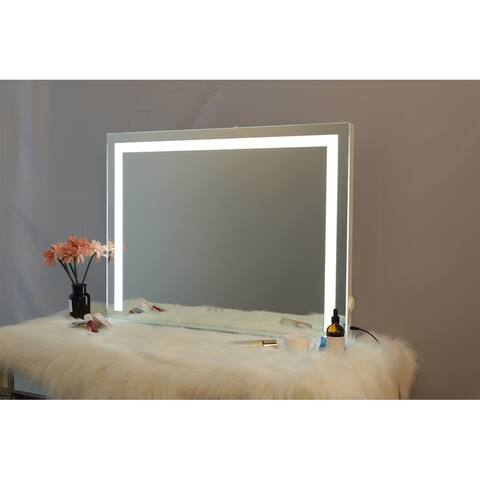 Vanity Mirror with Built-in Light Strips, 31.5' x 23.6' - 31.5" x 23.6 "
