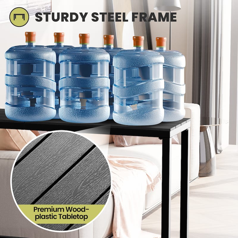 Crestlive Products Patio Outdoor Bar Table Rectangle Pub Table