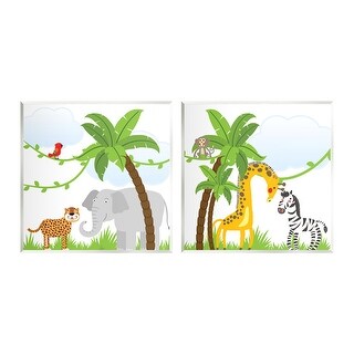Stupell Industries 'Lion In The Jungle' Rectangle Wall Plaque - 11x15 Inches, Made In USA, Ready To Hang