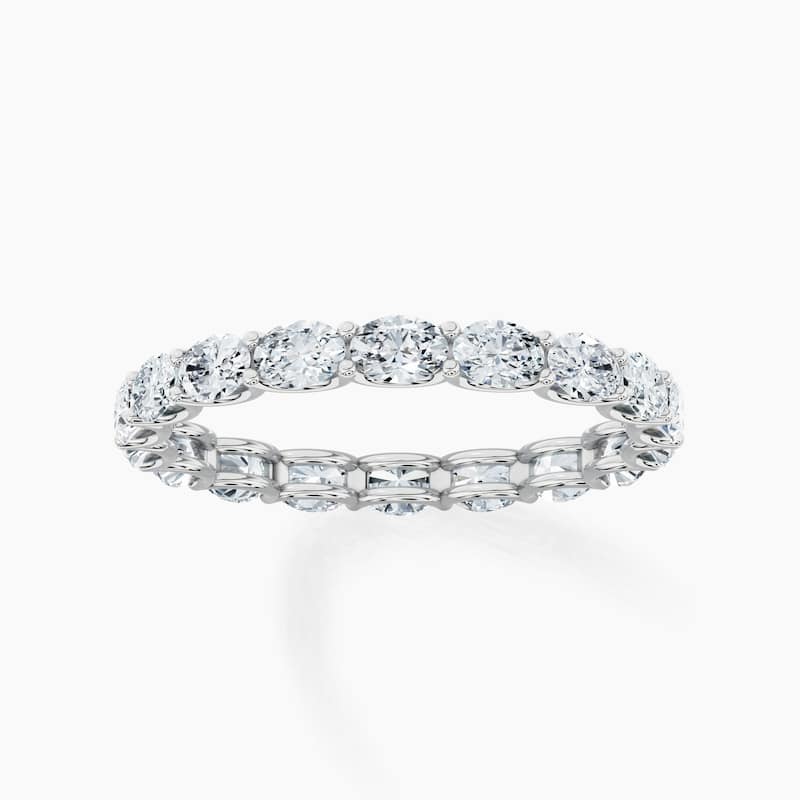 Auriya 14k Gold Oval East-West Lab Grown Diamond Eternity Band 1.80 - 8.25 ct. tw. (F-G, VS)
