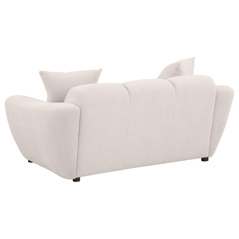 Destino Chenille Upholstered Splayed Arm Loveseat Greige - N/A