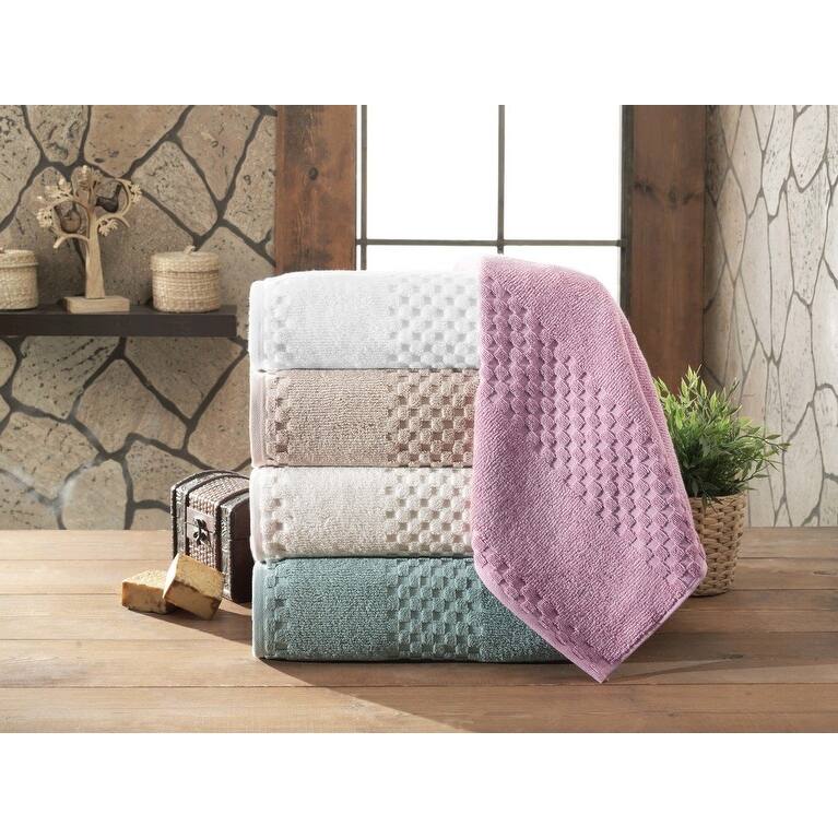 Fairfield Luxury Soft Jacquard Turkish Cotton Bath Towel Jumbo Bath Sheets (Set of 2)