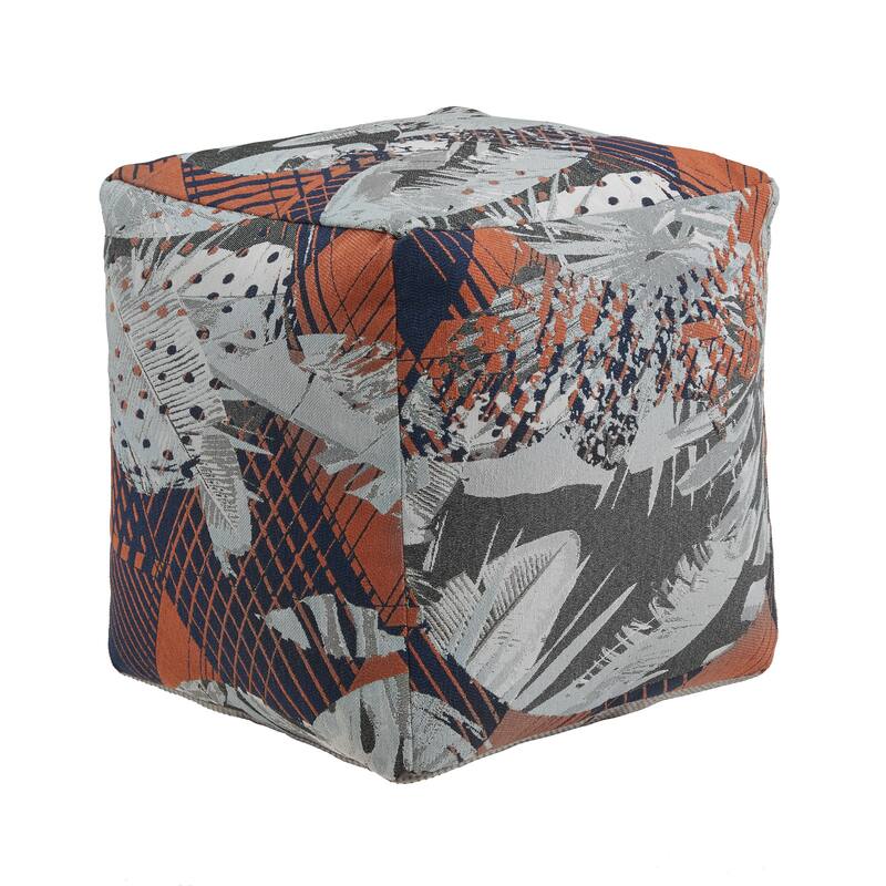 Brunico Upholstered Square Pouf Ottoman by iNSPIRE Q Bold