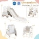 preview thumbnail 2 of 16, Gymax 5 in 1 Convertible Toddler Slide Set w/ Stool Book Rack for Boys