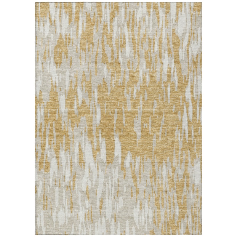 HomeRoots Abstract Transitional Rectangle Outdoor Rug