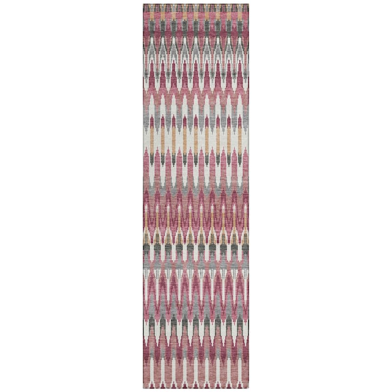 Machine Washable Indoor/ Outdoor Chantille Moroccan Boho Rug