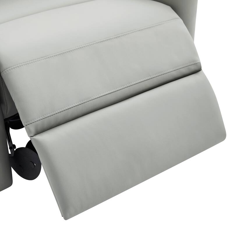 Christopher Knight Home - Modern Upholstered Swivel Recliner Chair with 8-Point Massage, Heating, and Storage Pocket