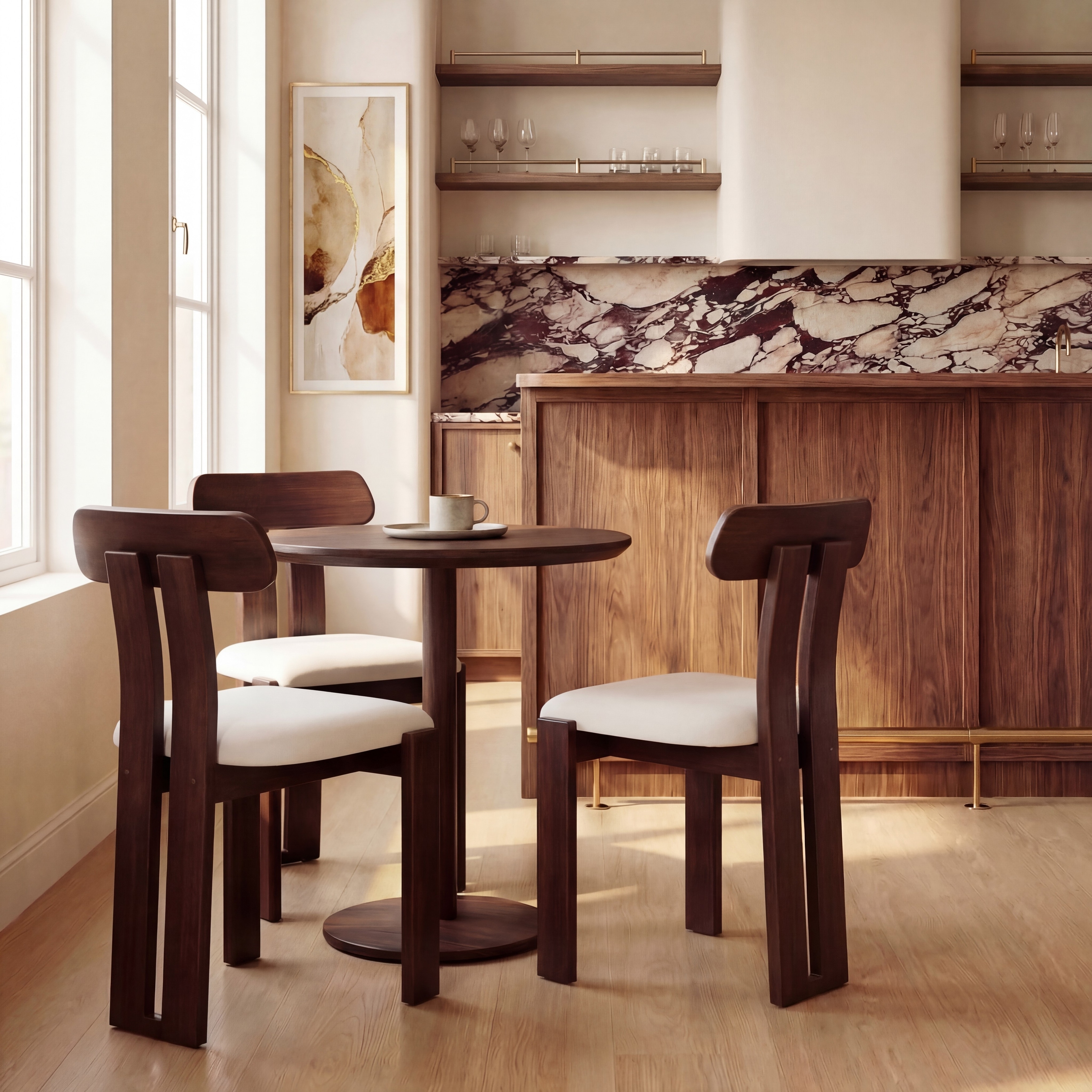 SAFAVIEH Twila Modern Wood Dining Chair - 19Wx19Dx32H