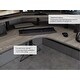 preview thumbnail 15 of 17, Jamesdar Core Powered L-shaped Computer Gaming Desk with Monitor Stand