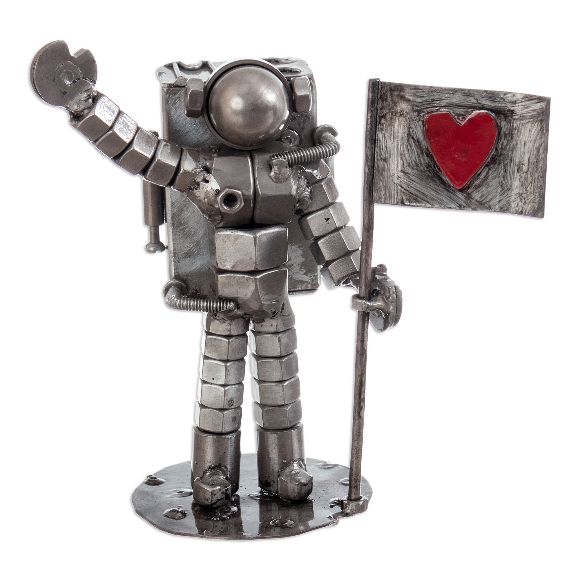 Novica Handmade Astronaut Recycled Metal Sculpture