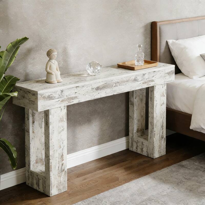 Wooden Entryway Country-Style Sofa Console Table