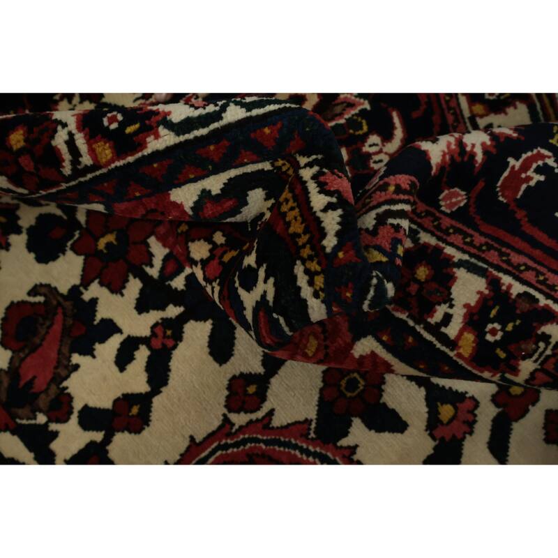 Hand Knotted Oriental 100% Wool Carpet Traditional Floral Red Bakhtiari Area Rug - 12' 9'' X 9' 10''