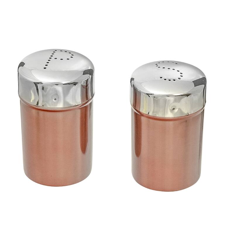 Salt & Pepper With Metallic Rose Finish