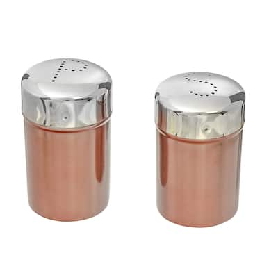 Salt & Pepper With Metallic Rose Finish