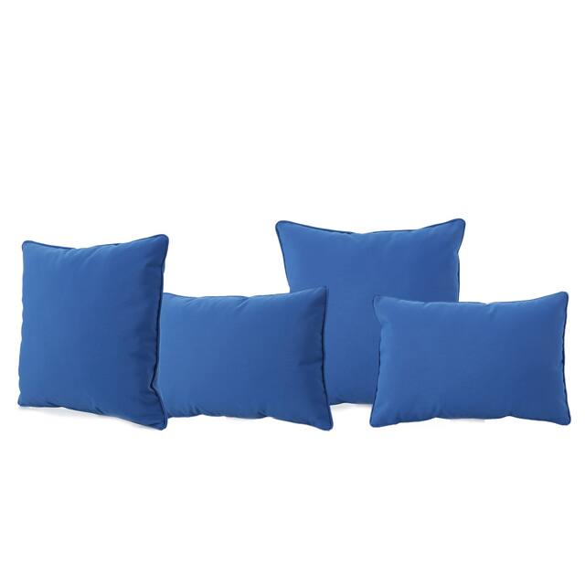 Coronado Outdoor Pillow (Set of 4) by Christopher Knight Home - Blue