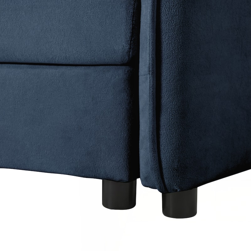 Modern Modular Reading Chair for Living Room or Bedroom - Blue