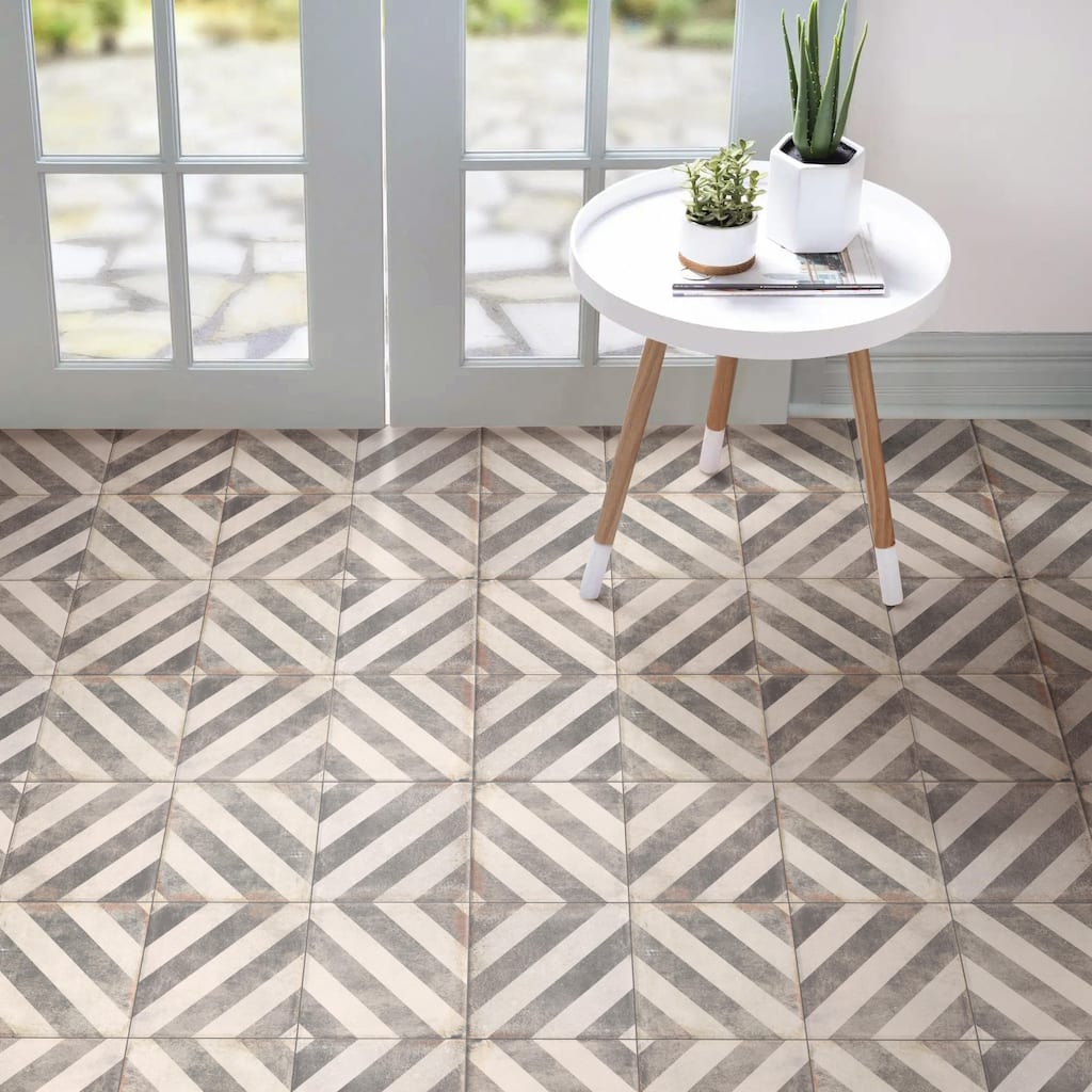 Merola Tile D'Anticatto Decor Obliqua 8-3/4" x 8-3/4" Porcelain Floor and Wall Tile