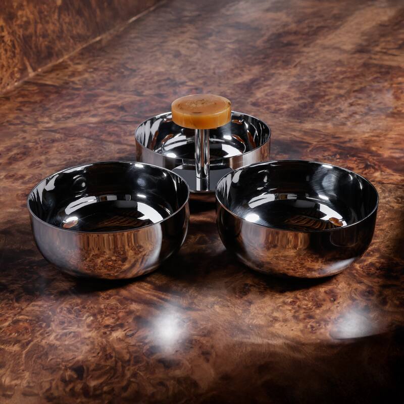 Spiga Stainless Steel Condiment Set