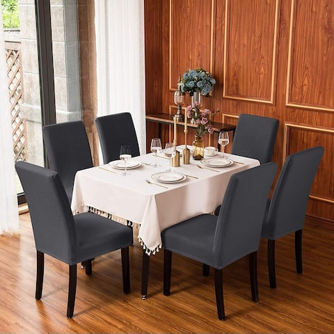 Subrtex Knit Dining Chair Slipcover Set of 4 Furniture Protector