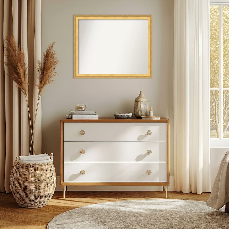 Owen Gold Non-Beveled Wood Framed Wall Mirror - Owen Gold