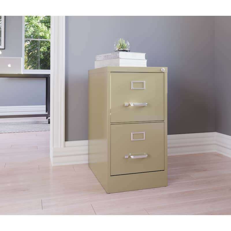 Hirsh Commercial 22"Deep 2-drawer Letter Vertical File Cabinet - Beige