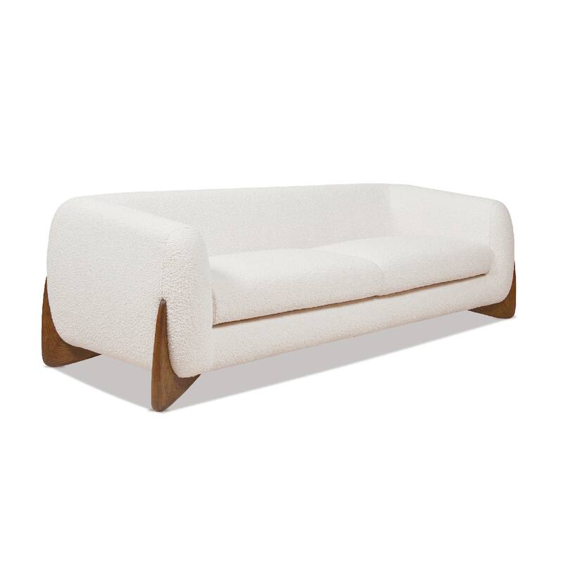 Alpine 90.5" Sherpa Upholstered Sofa