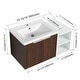 preview thumbnail 53 of 131, BNK 12/24/36/48/60 Inch Wall-Mounted Bathroom Vanity, Bathroom Cabinet with Doors or Side Shelves