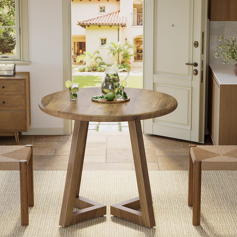 Small Round Dining Table for 2-4 People