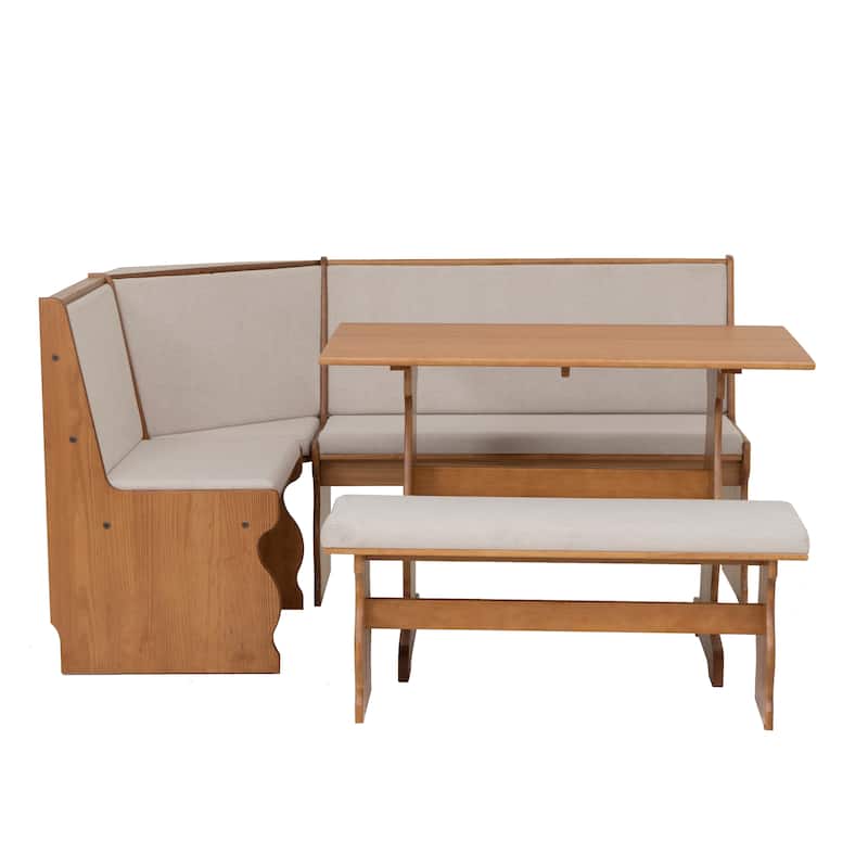 Hannah Breakfast Nook 3-piece Dining Set