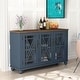 preview thumbnail 5 of 28, 55" Vintage Style Kitchen Accent Buffet Sideboard Cabinet - 55" in Width