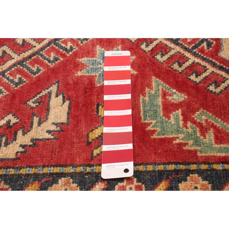ECARPETGALLERY Hand-knotted Ghazni Red Wool Rug - 4'0 x 5'9