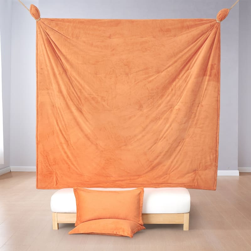 Neon Nights - Coma Inducer® Oversized Comforter Set - Neon Orange