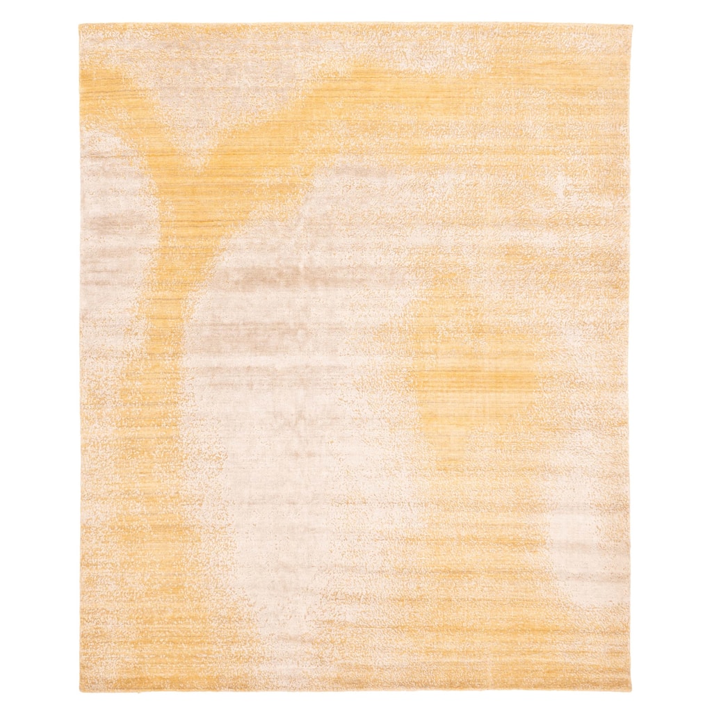 ECARPETGALLERY Hand Loomed Elysian Gold Rug - 8'1 x 9'10