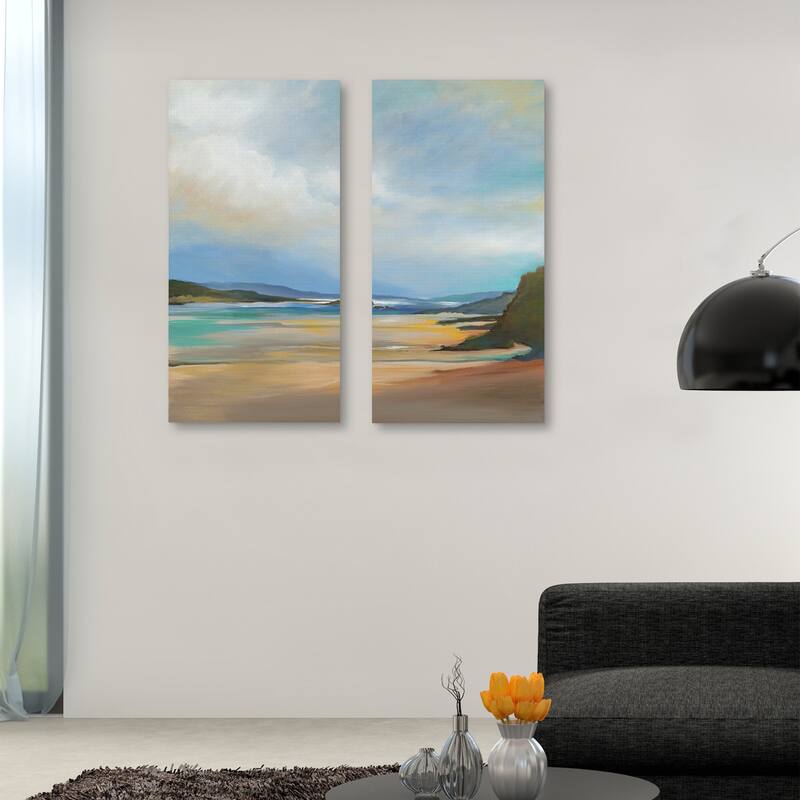 Paradise Cove A, B by Liz Jardine Canvas Art Prints