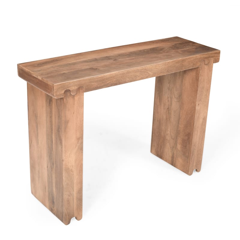45" Thickened Farmhouse Mango Wood Console Table