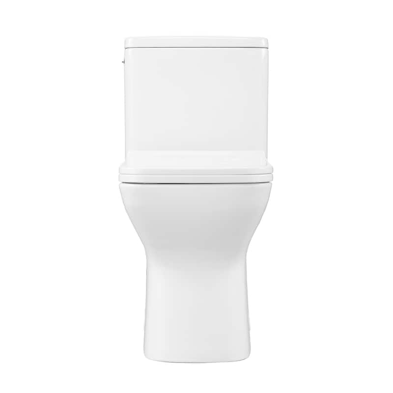 Charme One-Piece Square Toilet Dual-Flush 1.1/1.6 Gpf, Touchless - 25.8" x 14.95" 29.95" - 25.8" x 14.95" 29.95" - White