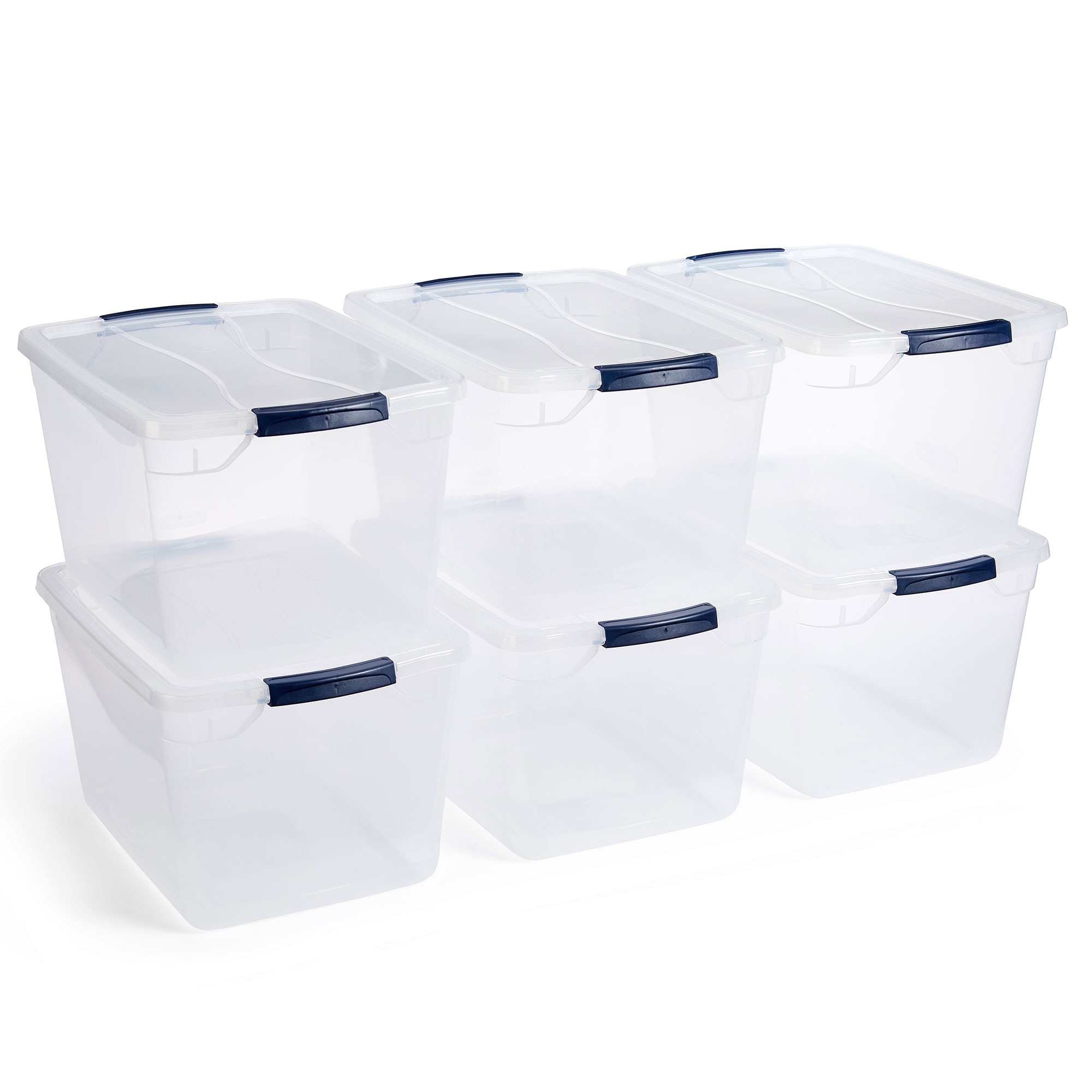 Homz 6610BKTS.10 10 Gallon Durable Molded Plastic Storage Bin With Secure  Lid & Reviews