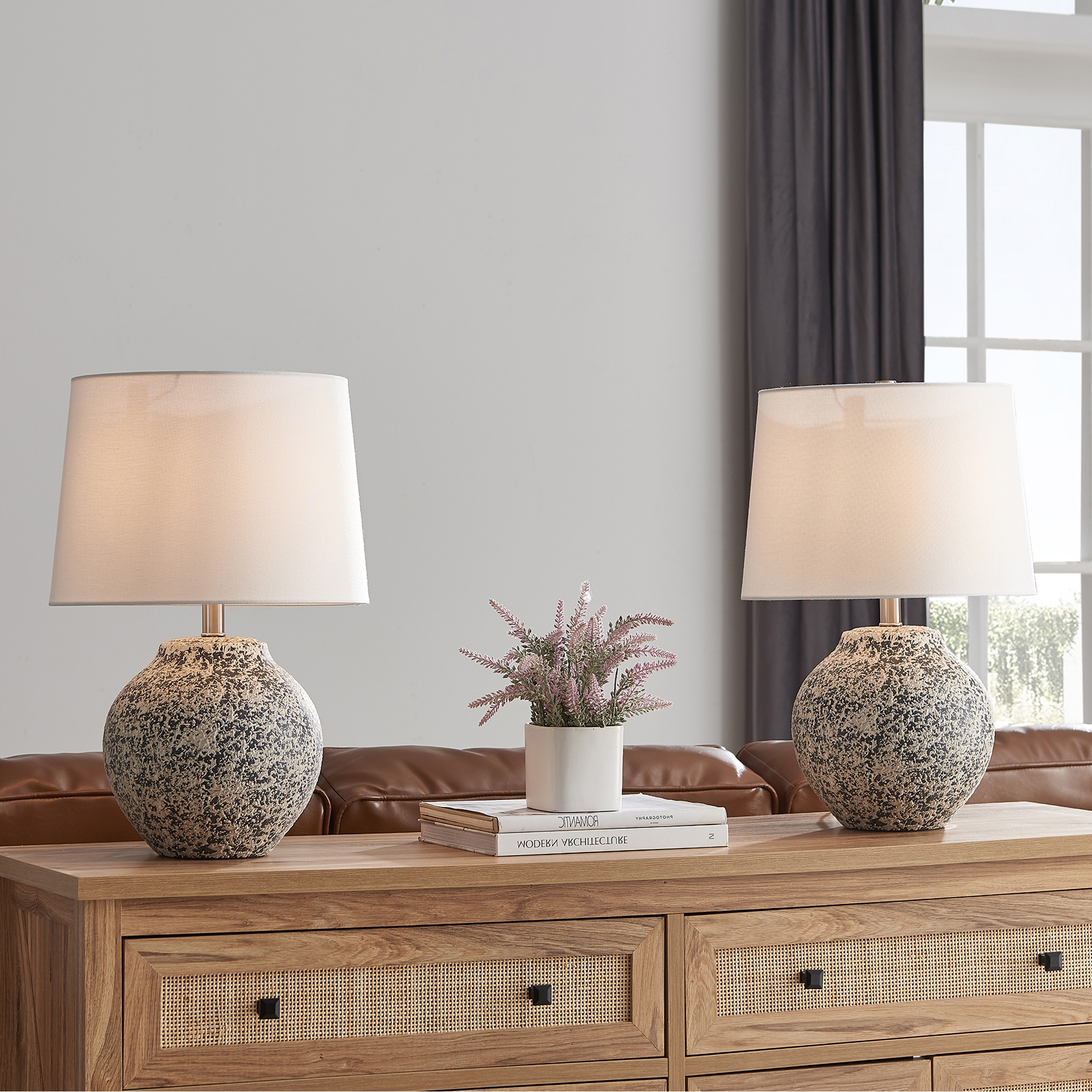 21.5 Statement Ceramic Table Lamp Set Set of 2 Bed Bath Beyond 40505358