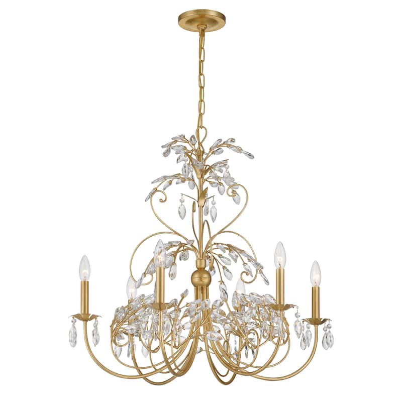 Crystorama Lighting Group SDE-4926 Sadie 6 Light 29" Wide Crystal