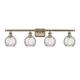 Option Clear Water Glass / Antique Brass Finish