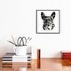 preview thumbnail 3 of 13, iCanvas "Black Frenchie" by EdsWatercolours Framed