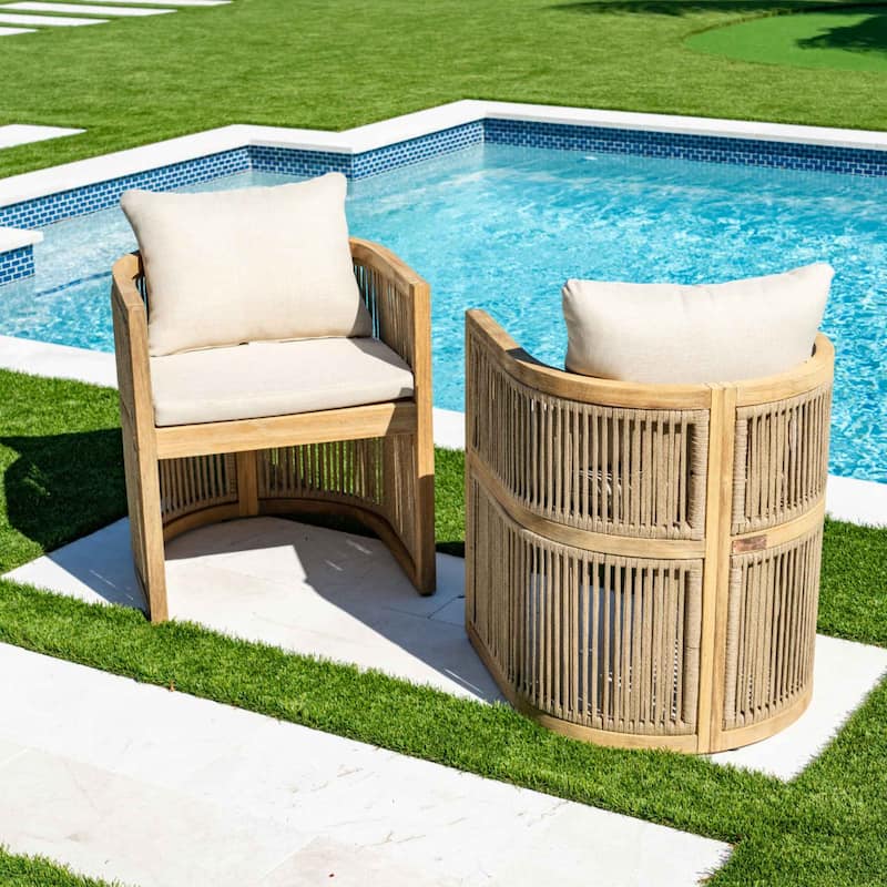 Panama Jack Cabo 5-Piece Barrel Round Dining Set