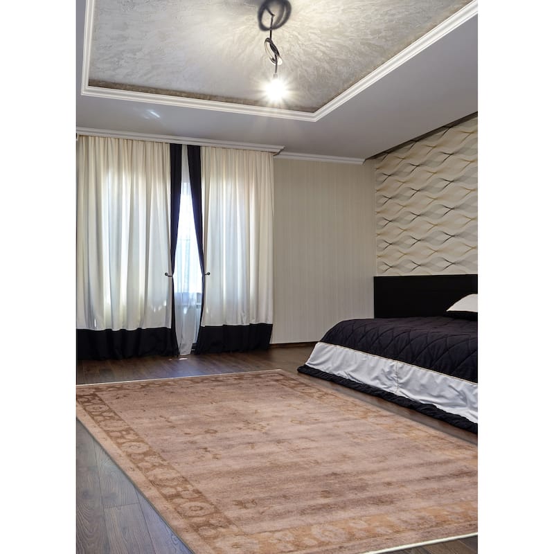 ECARPETGALLERY Hand-knotted Vibrance Grey Wool Rug - 5'6 x 8'3