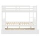 preview thumbnail 18 of 54, Full over Full Bunk Bed with Trundle, Convertible to 2 Full Size Platform Bed
