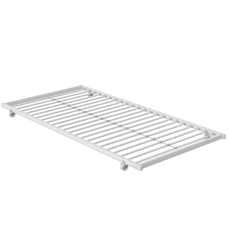 VECELO Twin Over Twin Metal Bunk Bed Frame for Kids Teens, Heavy Duty Noise-Free Platform Bed, Storage Space