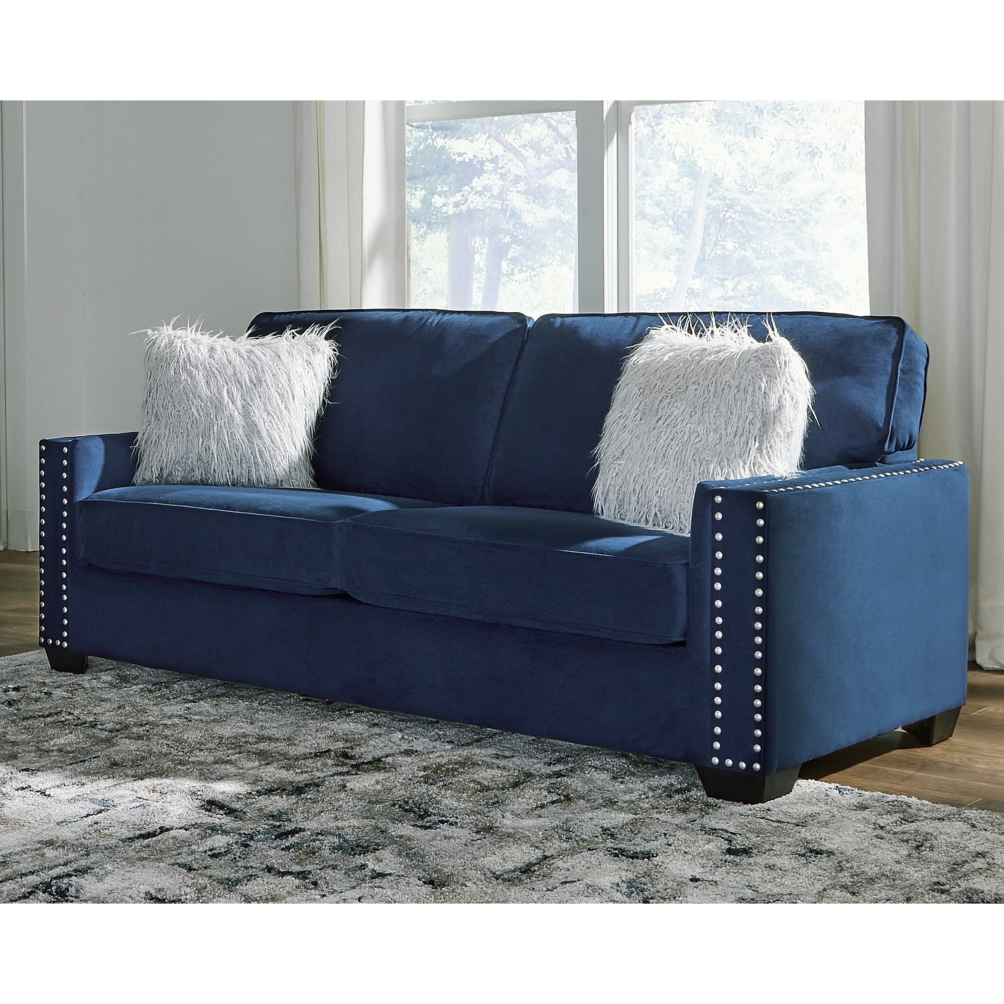 Signature Design by Ashley Wilclay Blue Sofa - 84